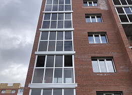 ЖК Новая Самара. Окна ПВХ профиль КВЕ. Балконы алюминий, стекло 6 мм